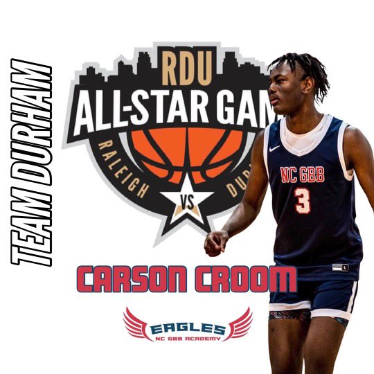 rduallstargame's tweet photo. Congrats: NC GBB Academy G
Carson Croom will be participating in the 2022 RDU HS Boys All-Star Game🏀 @rduallstargame https://t.co/mfZbKmfHYe