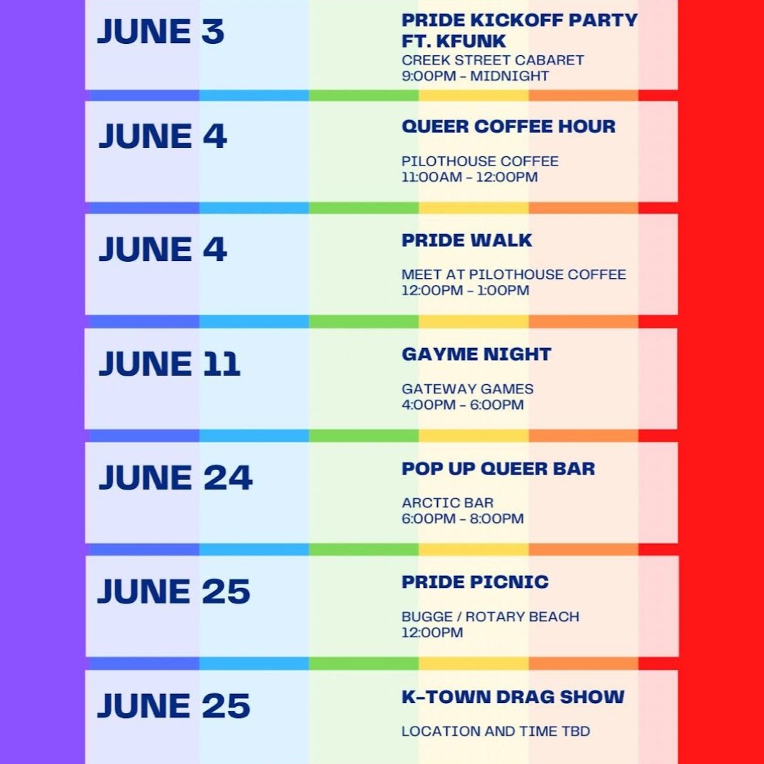 StandUpAK's tweet image. Ketchikan Pride Month is ALL MONTH!! Come out and show your Pride!
#protecttranskids #Pride2022 #StateWidePride