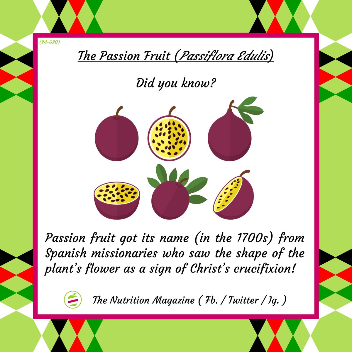 TheNutritionMag's tweet photo. Did you know?

#TheNutritionMagazine
#PassionFruit https://t.co/texqcyzAjh