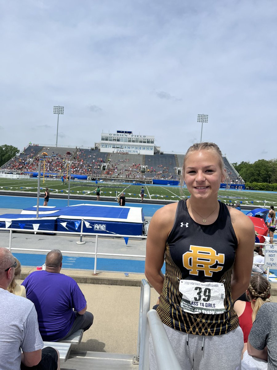 Zoe Hassett at the State meet!