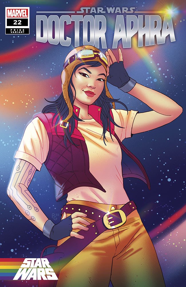 PlinaGanucheau's tweet photo. 🌈My Doctor Aphra cover for Star Wars Pride Month celebration! ✌️💪🧡 https://t.co/62vM2CsGlB