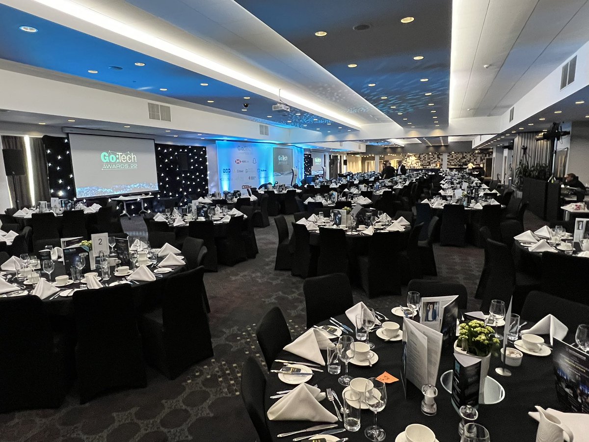 AndrewScottGB's tweet photo. Final touches before tonight’s spectacular @GoTechAwards. Our friend @OrtisDeley from the Gadget Show is in the House, ready for rehearsals. https://t.co/FUmUVg1KVL