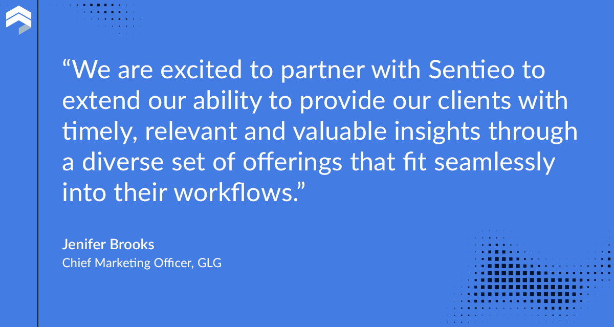 Sentieo's tweet photo. Sentieo Adds Content From @GLG, the World’s Insight Network

"This new partnership significantly enhances the breadth and depth of Sentieo’s content library, powering the strategic investment decisions of joint customers worldwide."

https://t.co/WH7uoURWaA https://t.co/Nah3uEMgUx