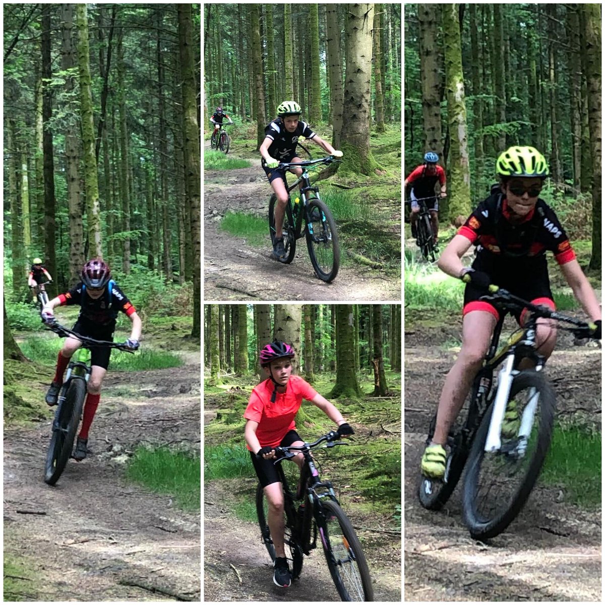 ASBALZAC's tweet photo. VTT @ASBALZAC entrainement en forêt #Ecouves pour préparer les France VTT 🇨🇵 . cross, rallye et trial pour nos élèves qualifiés #UNSS #mixité https://t.co/7pZ5R3LAX1