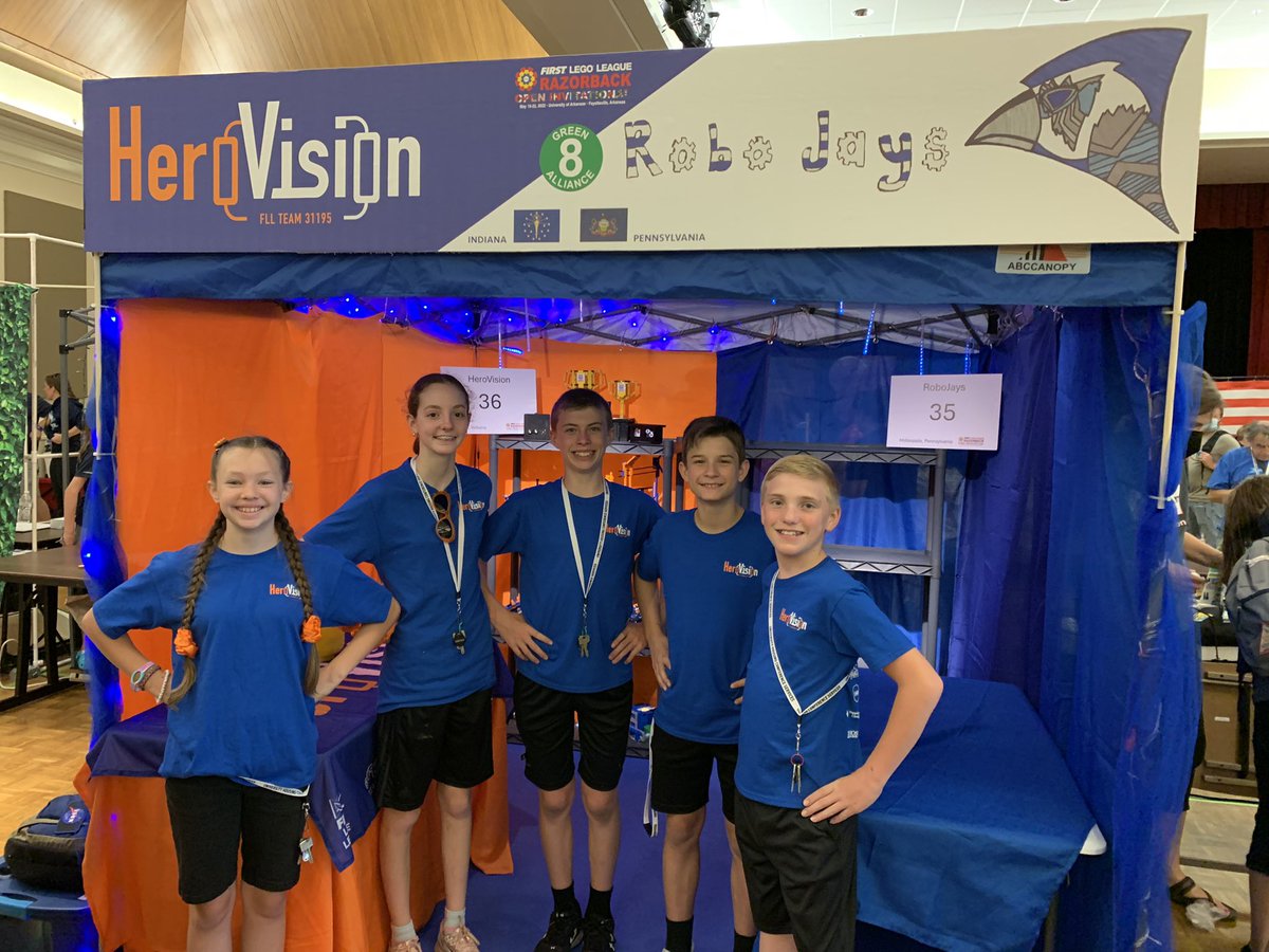 gearsrobotics's tweet image. The @FLL_Heroes31195 are all set up for the @FLLRazorbackInv. Good luck team! @FIRSTINRobotics @ETHOSInnovCtr