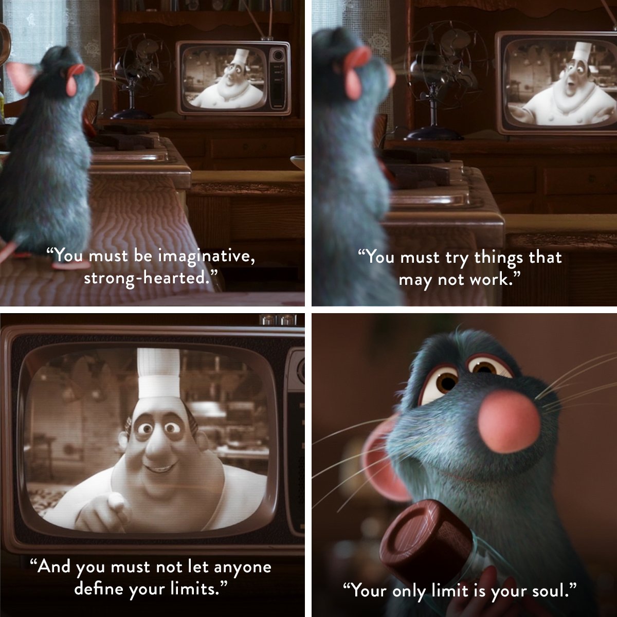 Pixar's tweet photo. If you’re seeing this, this is your sign. ✨ Get out there and go after your dreams! https://t.co/VWYLV8PP4w