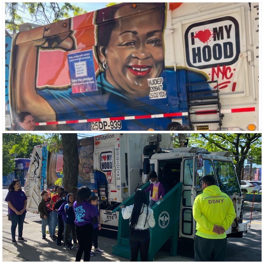 KPs326's tweet photo. P.S.326 received a visit from the DSNY! "Touch a Truck" is a special exhibition for students to learn more about sanitation and get up and close with a sanitation vehicle. #ps326 #dsny #nycpublicschools https://t.co/w18KYoIjZq