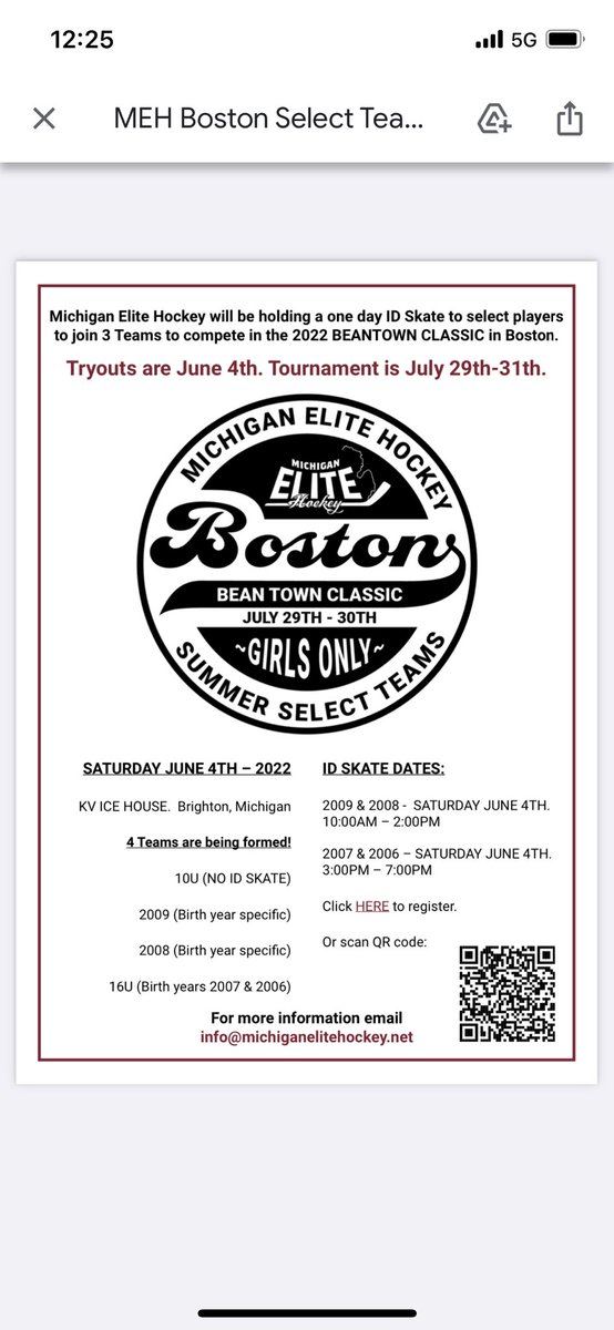Any girls looking to play in Beantown this summer? Michigan Elite is taking 4 teams to the Boston, check out our flyer and sign up today!!!