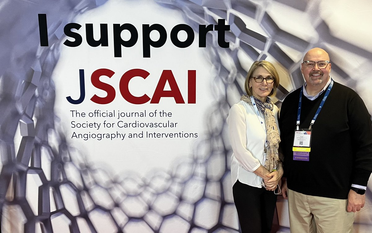 SCAI's tweet photo. Mary Lally and Frank Vermeiren from @IACaccred showing their support
#wesupportJSCAI #isupportJSCAI #SCAI2022 https://t.co/0CaktII377