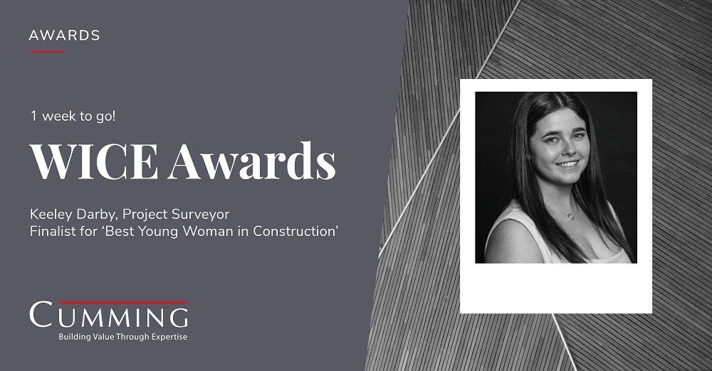 Only 1 week to go until the Women In Construction &amp; Engineering Awards Ceremony in London where Keeley Darby has been shortlisted as a finalist in the 'Best Young Woman in Construction' category! #WomeninConstruction #WICEAwards #Finalist #Equality