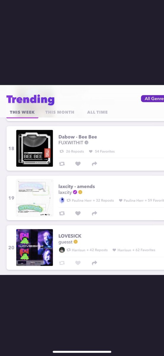 HarrLombardo's tweet photo. top 20 on @AudiusProject 😶‍🌫️ @guesstaccount https://t.co/IWlOqfWT5f
