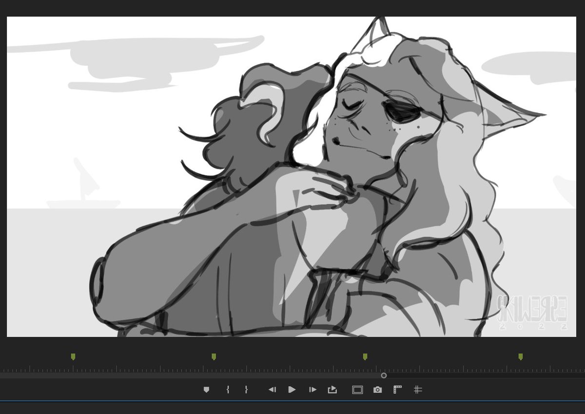 I love drawing sally so much, she is so cool 

big n strong woman,,, SHIP CAPTAIN AND A MOTHER?? holy shit 