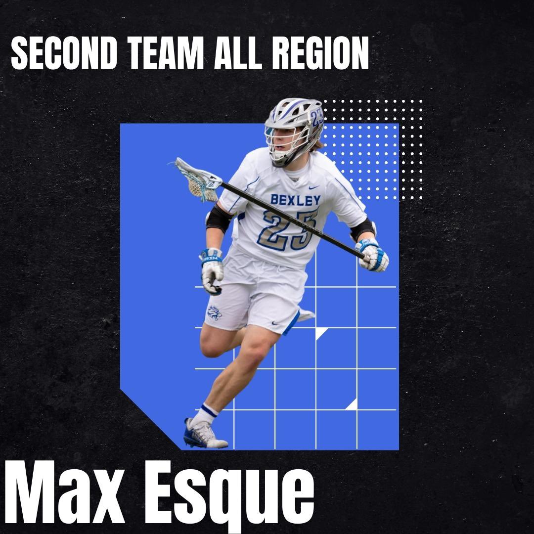 Congratulations to junior defenseman Max Esque for receiving second team all region recognition!