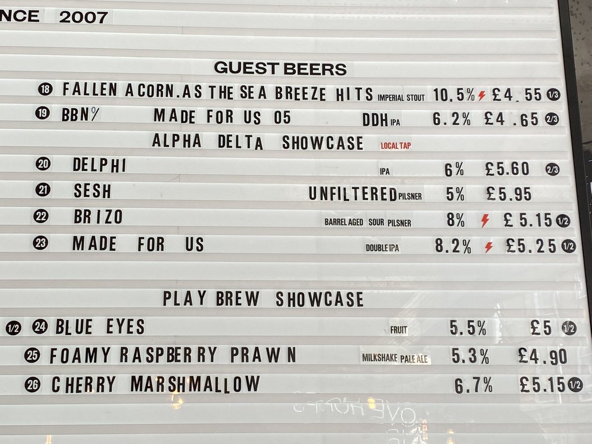 More lovely local taps from <a href="/AlphaDeltaBeer/">Alpha Delta Brewing</a> pouring today!