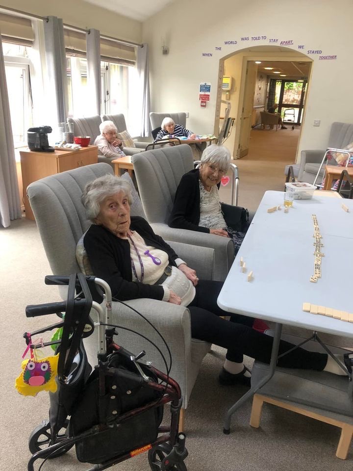 HeatherValeAH's tweet image. This weeks dominoes session…think we need to start a tournament 🎲😁#Dominoes #Competition #ActiveBrains #Heathervale #Tournament #Games