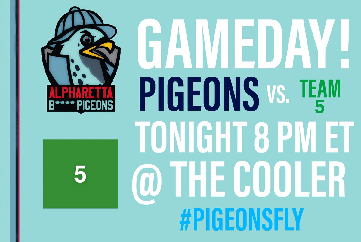 GABitchPigeons's tweet photo. ITS GAMEDAY GANG! 8 PM TONIGHT, LETS GET A W! #PigeyGang #PigeonsFly https://t.co/70dMDa6XCn