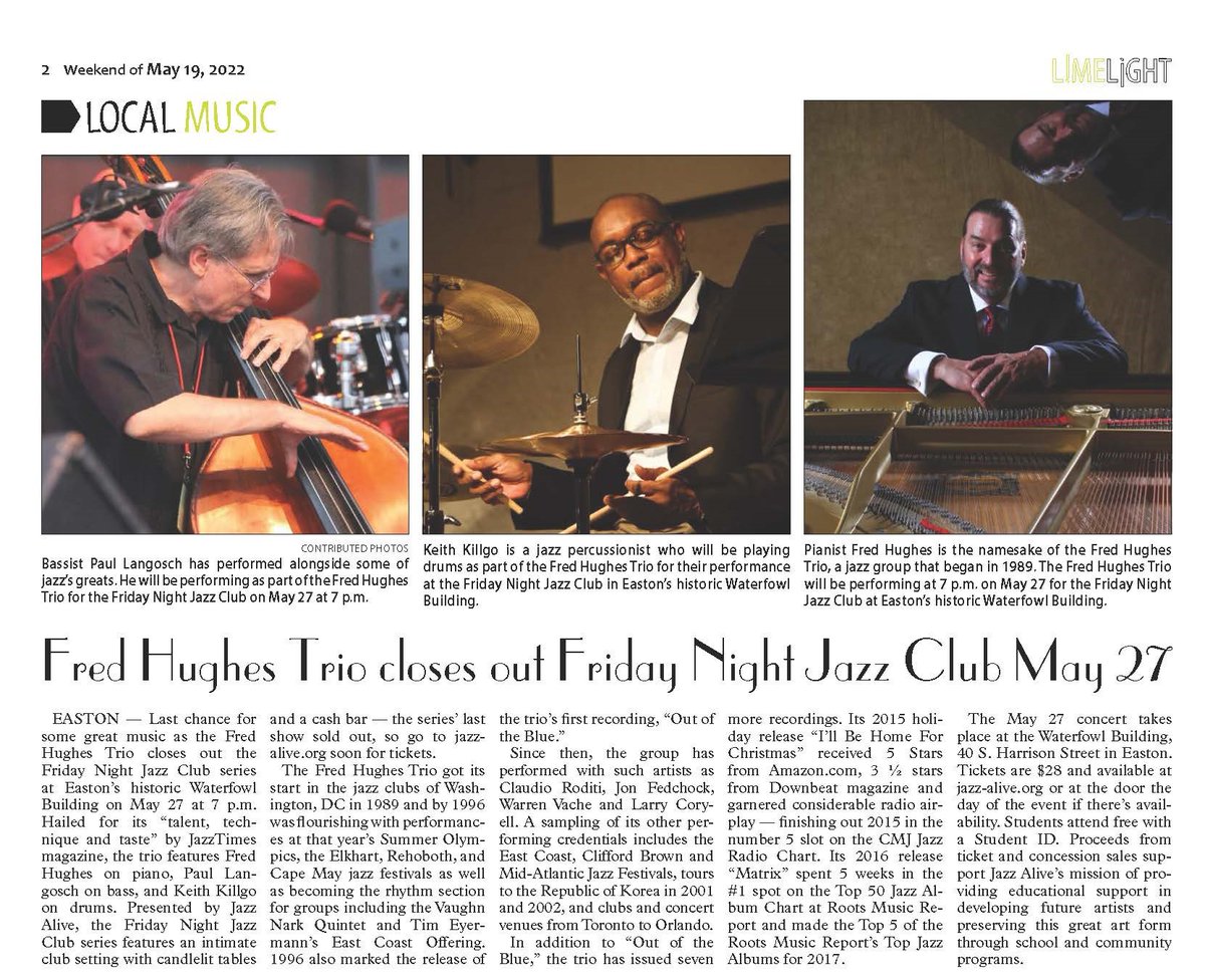 Still a few tickets left.  Better get yours now before they're gone.
simpletix.com/e/the-fred-hug… 
#Jazz #Eastonmd #Maryland #jazzalive #easternshoremd