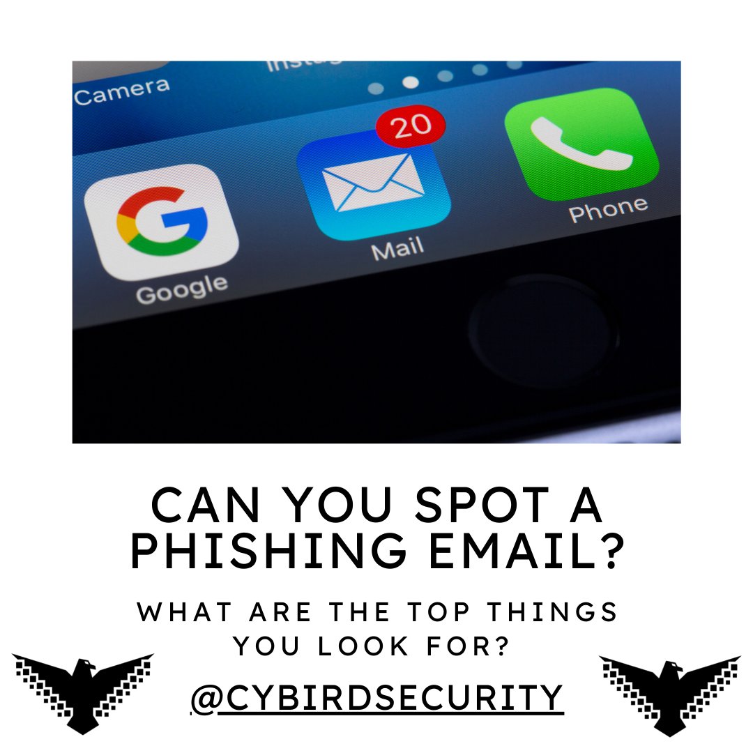 cybird_security's tweet photo. Phishing emails are getting harder to spot each day. How confident are you that you could spot every one?
We can help train your employees to look out for the common signs and tells of phishing emails to help protect your data!
.
.
#security #cybersecurity #phishing #infosec https://t.co/Xj2hRTGzwf