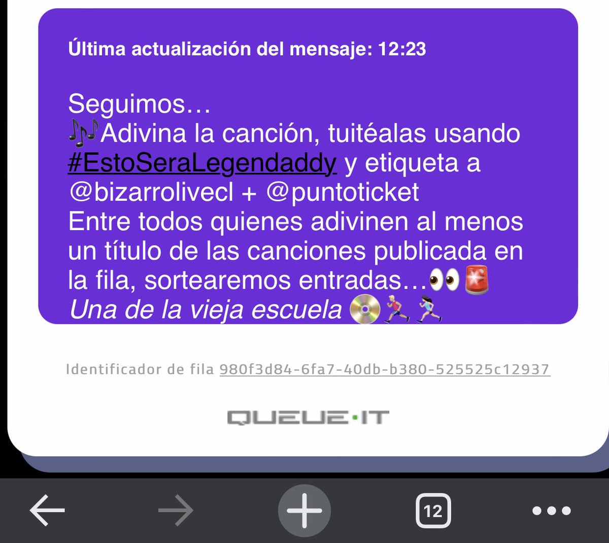 CvtaPaz's tweet photo. @puntoticket @bizarrolivecl Llegamos a la disco🎶💃🏻 que la suerte esté de nuestro lado 🍀💖🐐 big boss https://t.co/aSsqLe4IYI