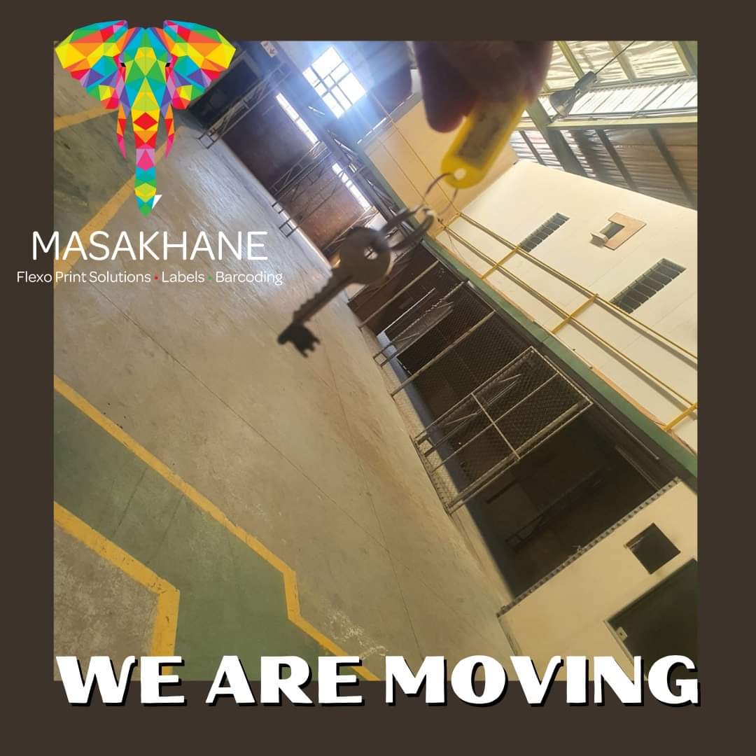 Masakhanelabels's tweet photo. We are moving to bigger premises and expanding our service offerings to also include digital printing and laser cutting! Exciting times ahead! https://t.co/YVtfV4hNpU