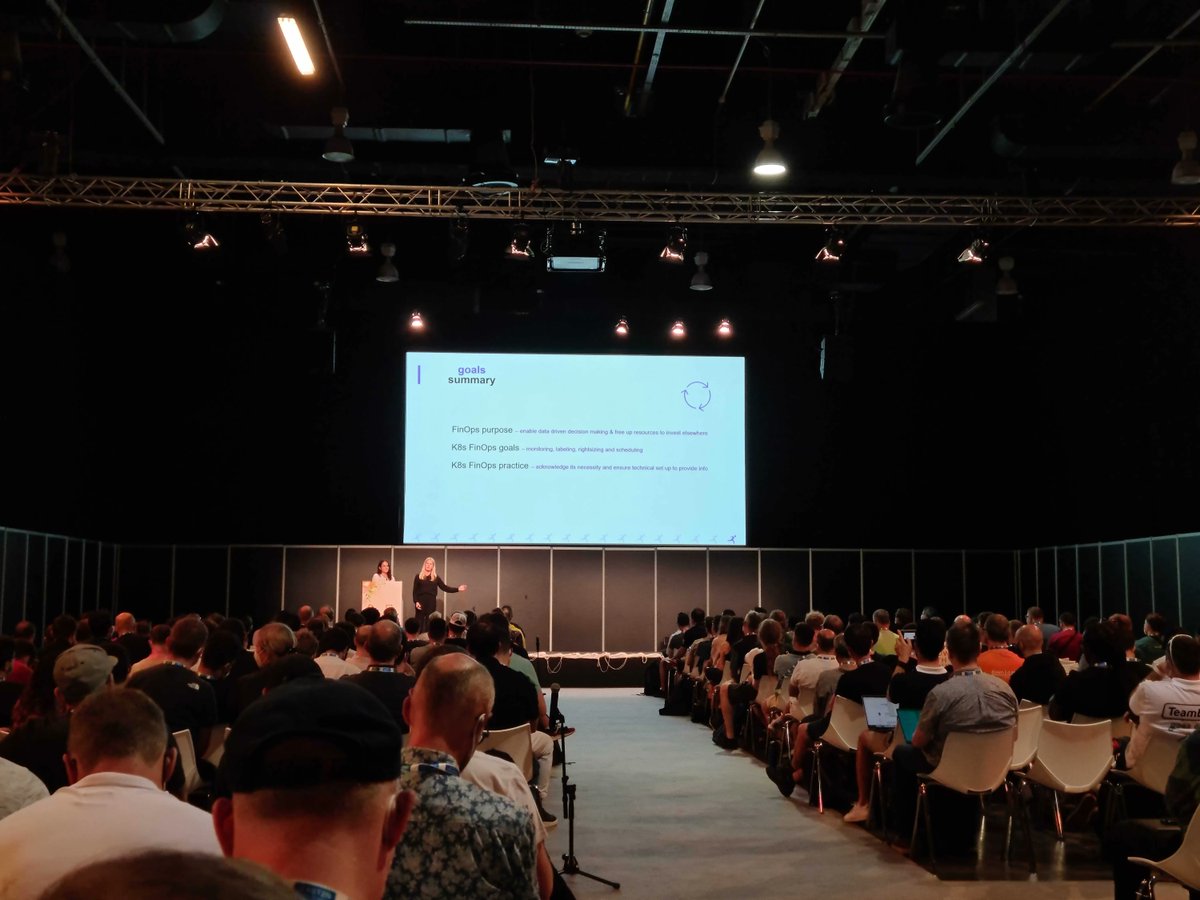 LiquidReply's tweet image. 2 out of 3 talks accomplished!😎
Our two lovely colleagues Manuela Latz &amp;amp; Vanessa Kantner had their talk at #KubeCon today!🥳
You did an amazing job and rocked the stage! #PROUD 

#KubeConEU #CloudNativeCon #FinOps #Kubernetes #liquidreply #teamliquid