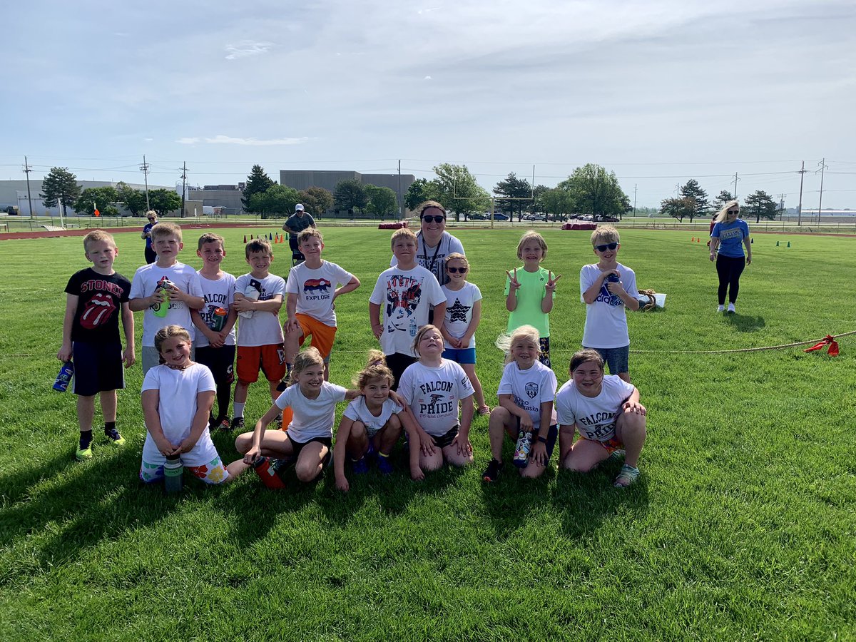 Yay for track and field day! Shoutout to <a href="/tylerniehus/">Tyler Niehus</a> for making this special day so great! <a href="/DCWestFalcons/">DCWest Falcons</a> #dcwestpride #TheFalconWay ❤️