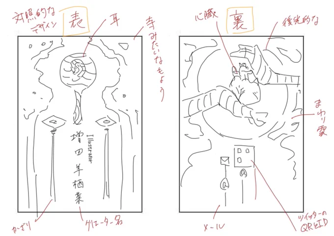 またちょっと名刺デザイン変わるかもですね。色はあまりつけないで線を重視しようかなと。 