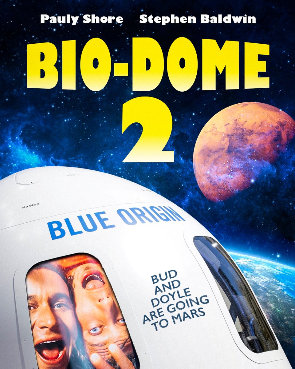 Hello world. It seems all your love requesting #Biodome2 seriously could be  actually happening. It looks like Bud and Doyle could be going to Mars Tell  Jeff Bezos and Elon Musk to, image size:960x1200