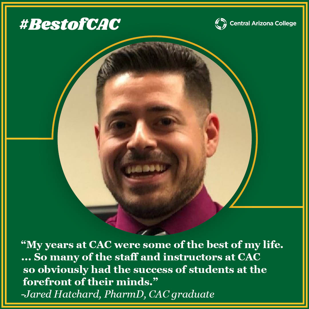 Central Arizona College provides opportunities beyond the classroom with student life experiences, athletics, and on campus housing at our Signal Peak Campus. We are preparing students like Jared for successful careers.

Invest in Arizona’s future. Arizona Community Colleges.