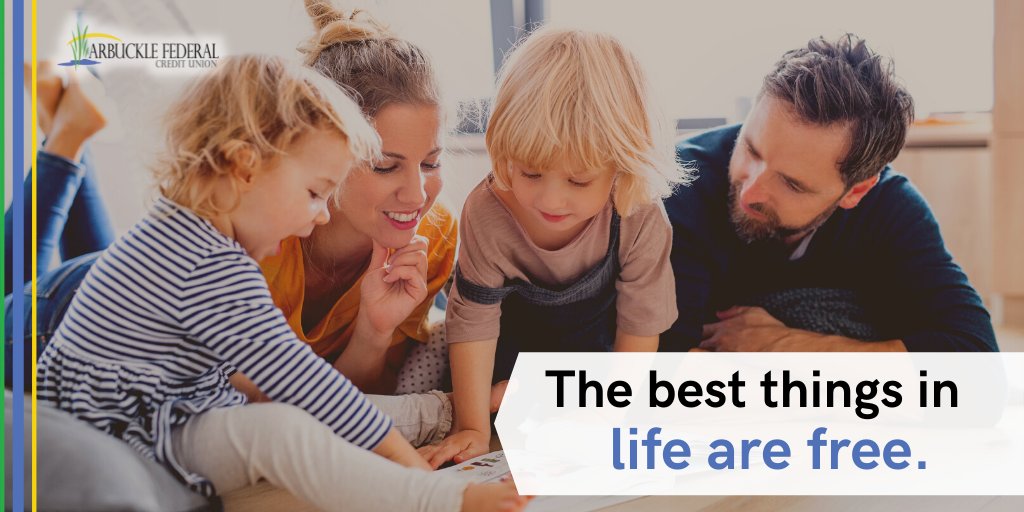 arbucklefcu's tweet photo. At #ArbuckleFCU, our Checking Accounts have no monthly service fees and only require $25 to open. 💙  As we all know, the best things in life are free. 🤗  

Learn more: https://t.co/blsQL5g4zq

#ThisIsOklahoma #ILoveOklahoma #OK https://t.co/OzzeGsfnZg