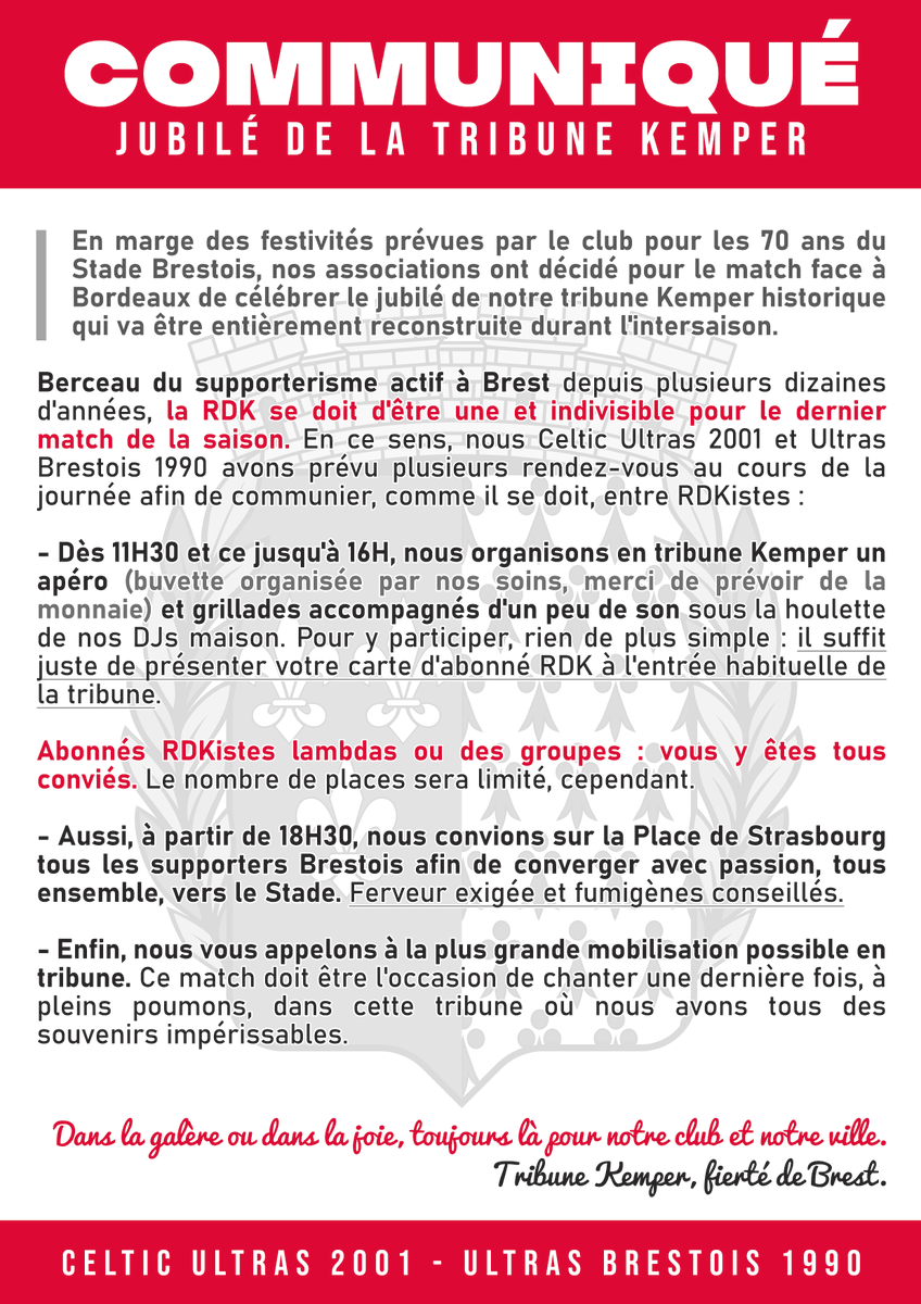 CelticUltras's tweet image. À samedi !

Brest da viken.

#Brest #SB29 #TribuneKemper