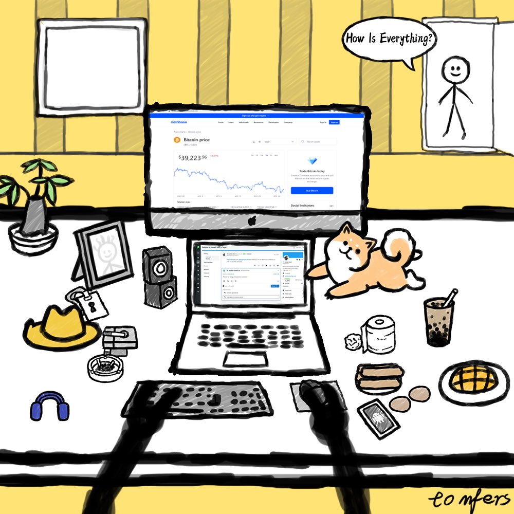 Can any #mfer tell me why #mfers are reluctant to have a unique desk that only belongs to #mfer?