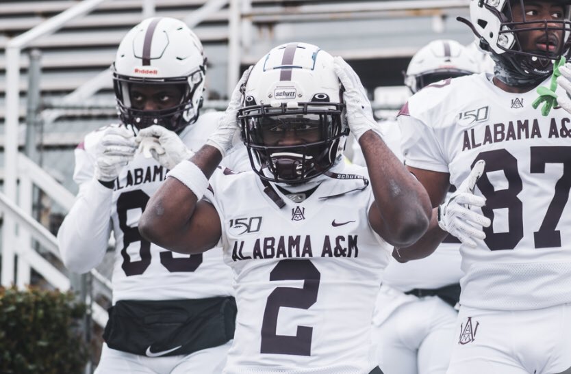 After a great conversation with <a href="/ErnestTJones/">Ernest T. Jones</a> I’m excited to announce an offer from <a href="/AamufbR/">Alabama A&M Football</a>  <a href="/coach_barnett/">Coach Barnett</a> <a href="/Whhseaglenation/">WilmerHutchinSports</a>