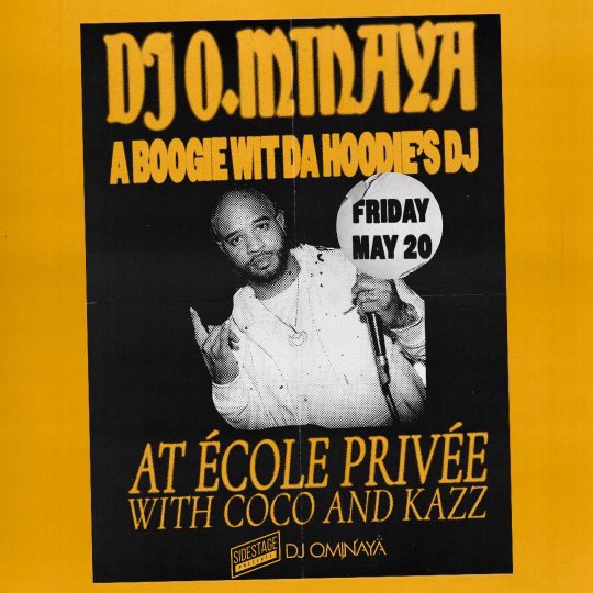 DJOMINAYA's tweet photo. THIS FRIDAY #montreal #canada DJ OMINAYA #aboogiewitdahoodie OFFICIAL TOUR DJ INVADES @ecoleprivee NIGHT CLUB!! GET YA TABLES AND TIX ASAP!!!!!! #djominaya #nyc #metrometrofestival https://t.co/DqaBtALZBg