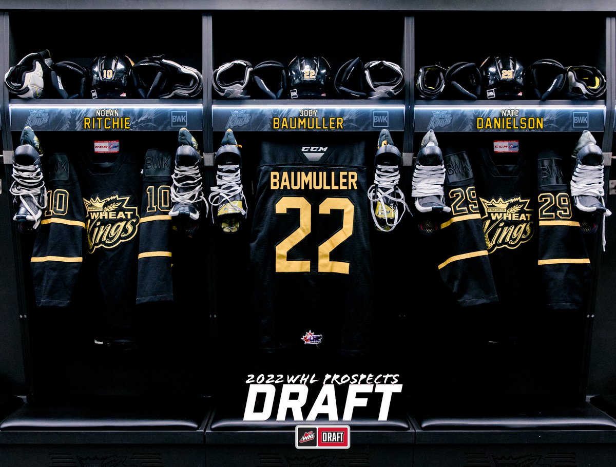 With the 12th overall pick in the 2022 WHL Prospects Draft, the Brandon Wheat Kings are proud to select…

Center, Joby Baumuller from the Notre Dame Hounds U15 Prep! 🌾👑