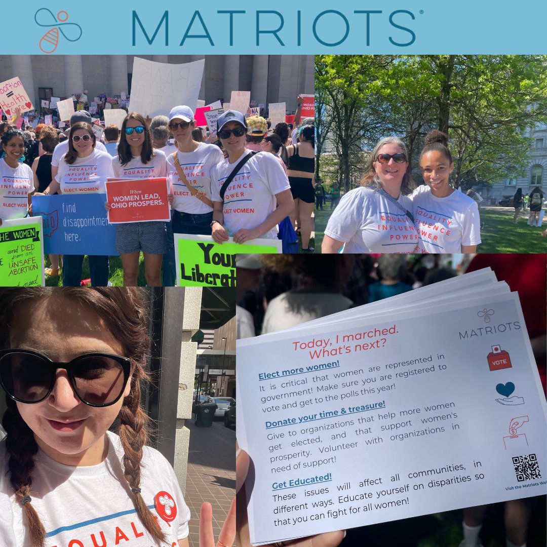 MatriotsOhio's tweet photo. #Ohio, now is the time to get women elected to office! We were in #Cincinnati, #Columbus, and #Cleveland last weekend. Get involved near you: https://t.co/okJYFZWu9h.
#WhenWomenLead #VoteMatriots #MatriotsOhio https://t.co/8dhMt9x6Lo
