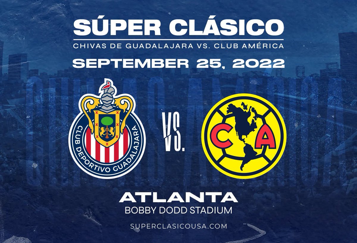 Chivas's tweet photo. ChivaHermanos de Atlanta 🇺🇸, en septiembre estaremos con ustedes para el Súper Clásico.

Desde hoy pueden conseguir sus tickets 🎟
👉🏻 ➡️ https://t.co/bctne1cbNp  #TourRebaño ✈️ https://t.co/xI3LQXRNRp