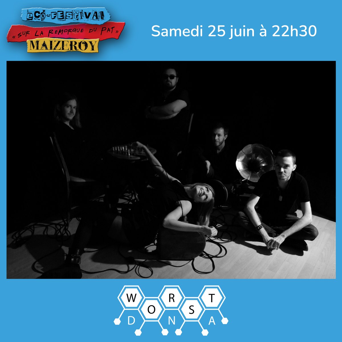 WorstDNA's tweet photo. Le mois prochain, venez célébrer à nos côtés notre anniversaire en live 🎉 lors de notre passage Sur La Remorque Du Pat le samedi 25 juin à 22h30, merci à eux ! 🤘 🎶
#rock #stage #darkrock #worstdna #wdna #darkwave #groupe #anniv #annonce #band #concert #gig #surlaremorquedupat https://t.co/T9694B4hIw