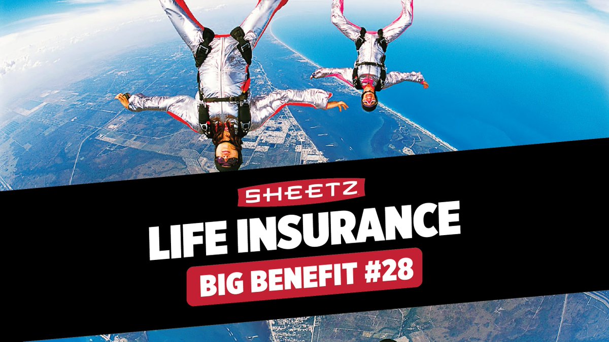 SheetzJobs's tweet photo. If you're anything like our #SheetzFam you like to live life on the edge. We take work hard, play hard seriously. That's why we offer our employees life insurance policies - to protect you and yours! https://t.co/MzDDzmjoyx