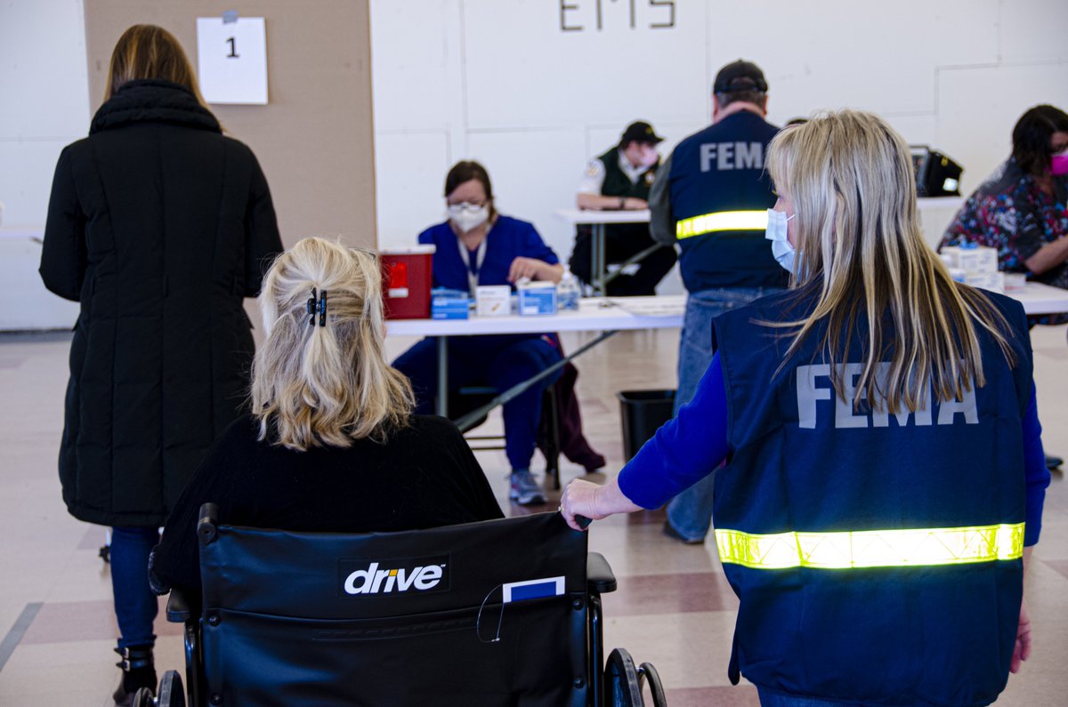 COVID-19 vaccination center.