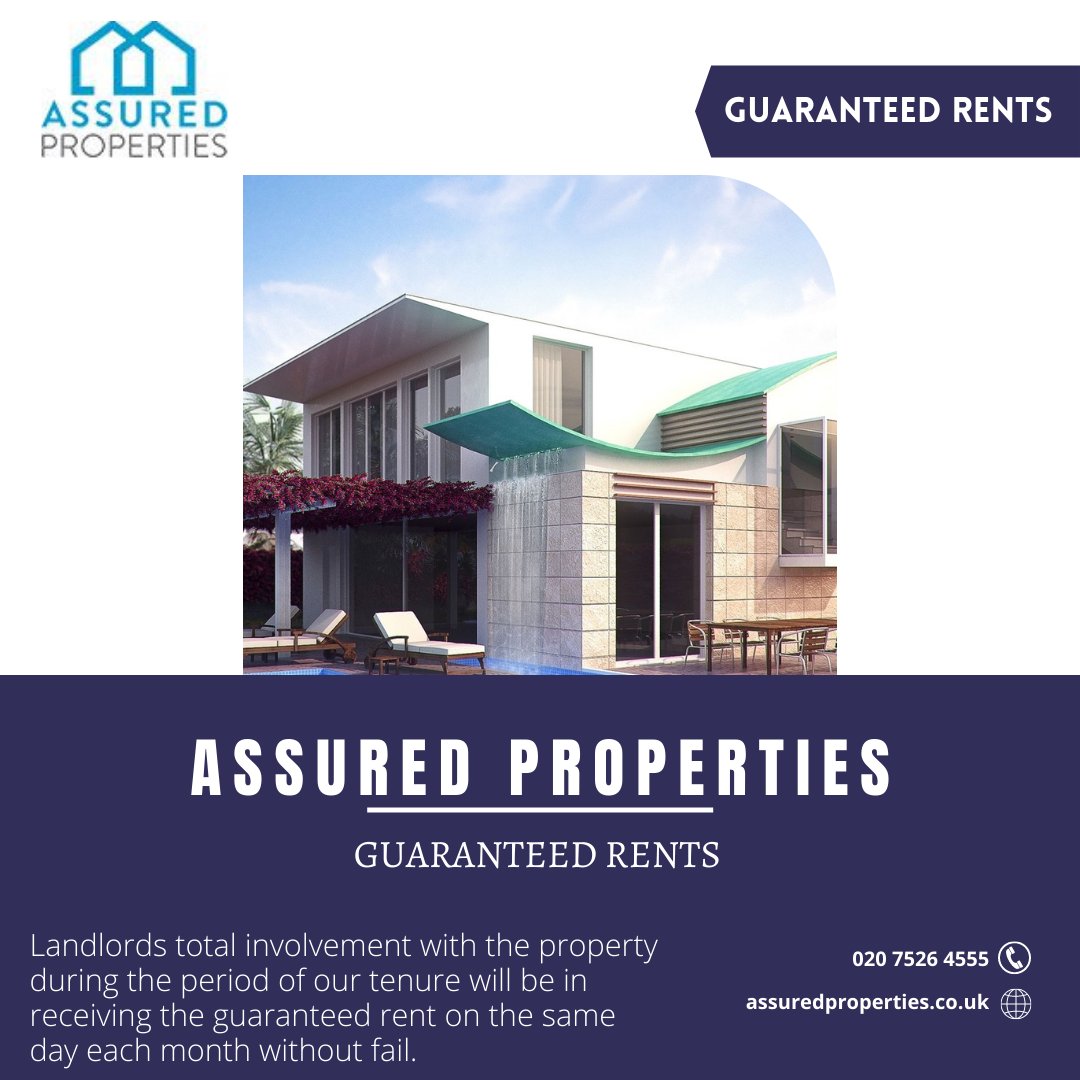 AssuredProp's tweet image. We provide landlords with a service that ensures peace of mind and regular payments with no hidden fees.

assuredproperties.co.uk

#rent #guaranteedrent #guaranteedrentscheme #landlord #assuredproperties #london #propertymaintenance #propertymanagement #maintenanceservices