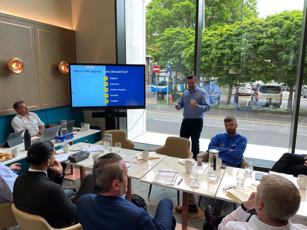 Amazing presentation today by Erno from Optimum Click Ltd!

The presentation was based around how to grow businesses through PPC. It was really useful and helpful for everyone in the room.👏

Next weeks presentation is by Nicki from @smartstrat!
