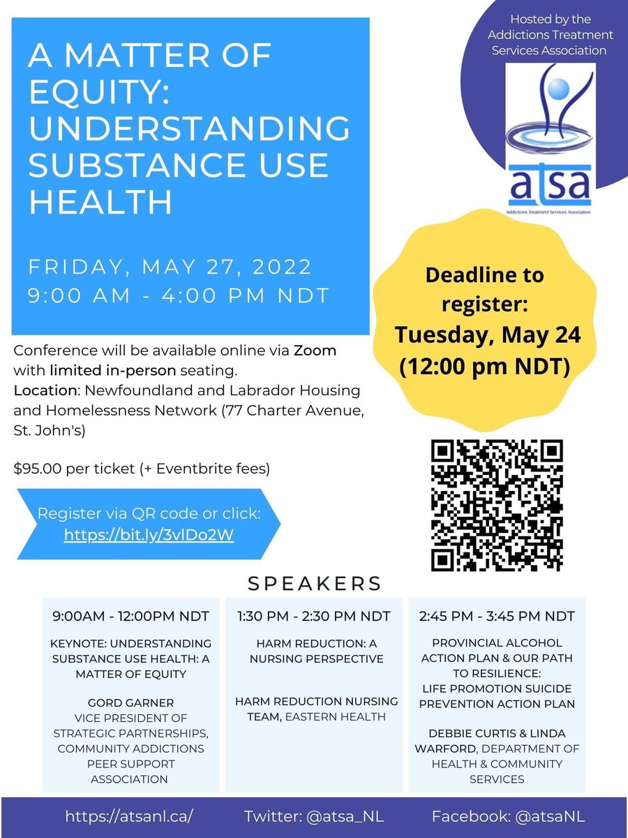 atsa_NL's tweet photo. ‼️DEADLINE to register is fast approaching‼️

Get your tickets by Tuesday, May 24th to save your spot at our annual conference featuring @GordGarner1 from @CAPSACanada. For more details, follow the link below to our event page:

https://t.co/KYx77ZsDqy https://t.co/ppk0IzXlWl