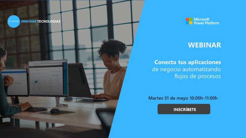 InnovarTecno's tweet photo. #WEBINAR – ¿Quieres saber cómo impulsar la productividad de tus equipos conectando tus sistemas de forma automatizada?
El 31 de Mayo, no te pierdas nuestra próxima sesión "Conecta tus #Aplicaciones de Negocio mediante flujos automatizados" 
APÚNTATE - https://t.co/tsqBnDy1JU https://t.co/g96YbyPiOF