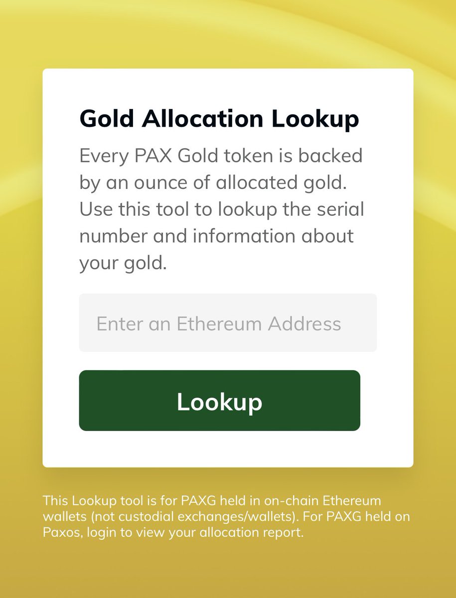 Spacca894's tweet photo. @MattiaAlghisi @ChartMind Chi ha PAXG potrebbe fare una prova inserendo il proprio wallet https://t.co/KaggYxonmM