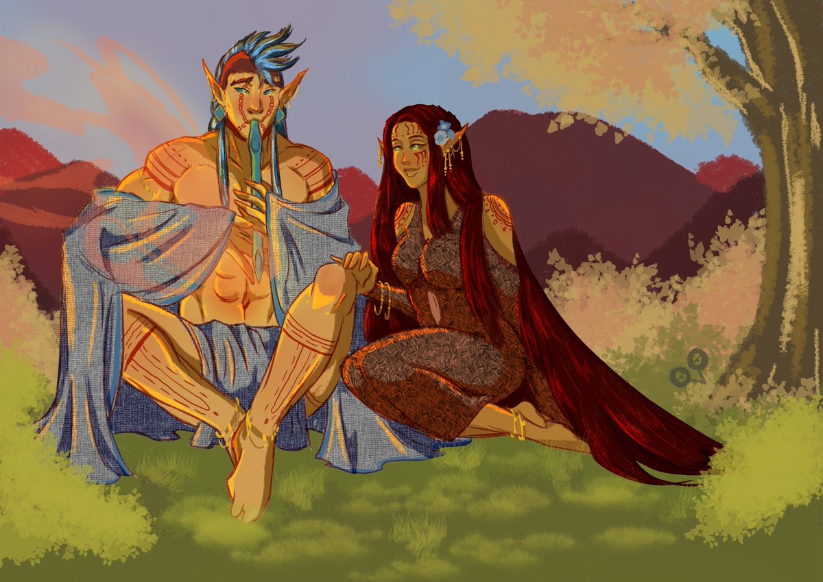 Racoon_rMA's tweet photo. A very long time ago when Morrowind was still Resdayn, a princess taught a guar herder how to play for her the classics. Nerevar and Almalexia in sweet times.
#almsivi #Almalexia #theelderscrolls #Morrowind #Nerevar #Nerevarine #theelderscrollsmorrowind #dunmer #elf https://t.co/N4MZfiYNTF