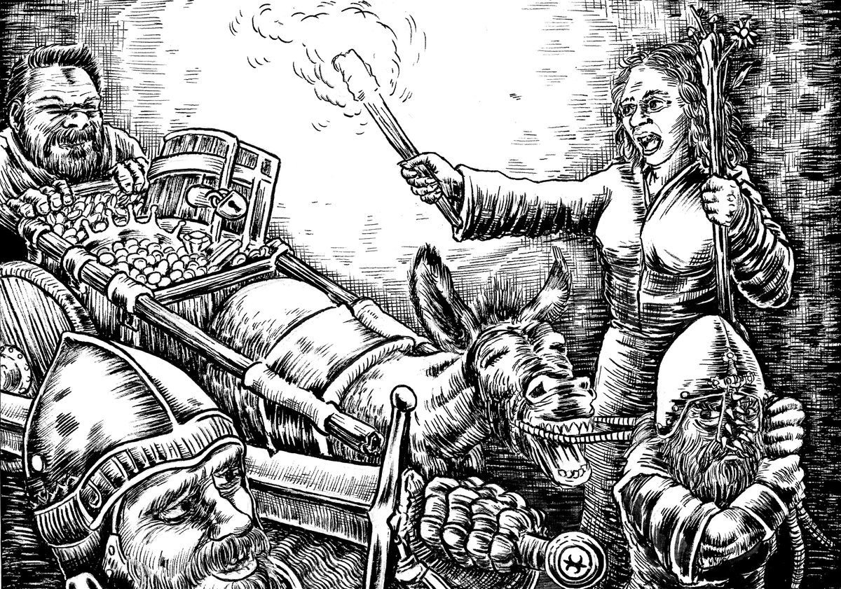 crawlstilho's tweet photo. Work done for the next zine by @ExploreDungeons
https://t.co/kWehI71Ed9
#zine #dnd5e #5e #morkborg #ttrpg #exploredungeons #pathfinder #zinepalooza #osr #oldshool #dungeoncrawl #dungeonanddragons #ink #fantasy #dungeon #crawlstilho https://t.co/HvfNdgR6y3