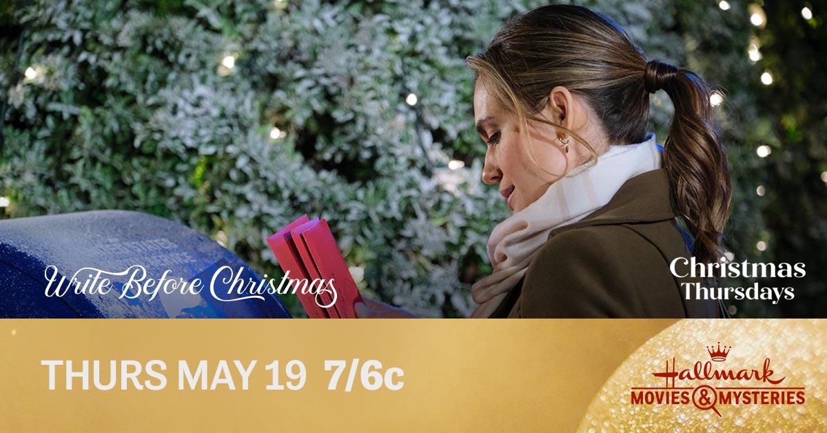 hallmarkmystery's tweet photo. See how Christmas cards help Jessica find holiday joy in tonightβs #ChristmasThursday airing of #WriteBeforeChristmas, and then watch @TorreyDeVitto again in this Sundayβs all new movie, #RipInTime. π« https://t.co/0iUqM5D5GM