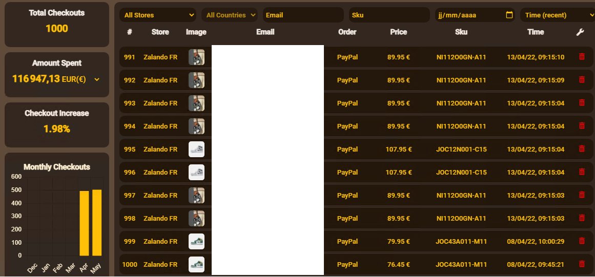 AnthonyLelay's tweet photo. I've reached the 1k checkouts on zala with @panaiobot  in just 1 month and 10 days :) 
Thanks a lot @ErrorFrance for the Groupbuy opportunity and daily infos 
Thanks @97checkout For the School tips too :) https://t.co/S1Sw2TZ3KT