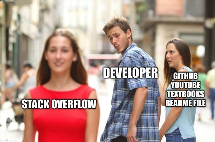 StackOverflow's tweet image. We see you looking. #stackoverflowmemes #mememay